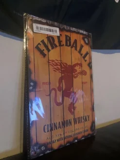 Tradera Skyltar<Fireball Plåtskylt