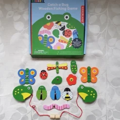 Tradera FISKSPEL MAGNETSPEL TRÄ NYSKICK KIKKERLAND CATCH A BUG WOODEN FISHING GAME> Barnspel & Pussel