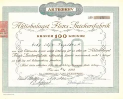 Tradera Flens Snickerifabrik, AB^ Övrigt Mynt & Sedlar