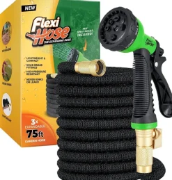 Tradera Bevattning<Flexi Hose Upgraded Expandable Garden Hose 8 Function Spray Gun 22,8m/75ft