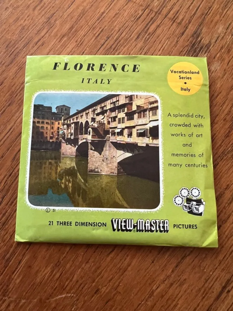Tradera Florence, View-Master stereobilder^ Miniatyroptica