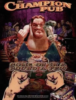 Tradera Flyer flipperspel Bally The Champion Pub^ Spelautomater