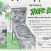 Tradera Flyer flipperspel Gottlieb Tropic Isle^ Spelautomater