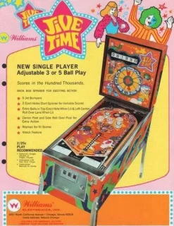 Tradera Flyer flipperspel Williams Jive Time^ Spelautomater