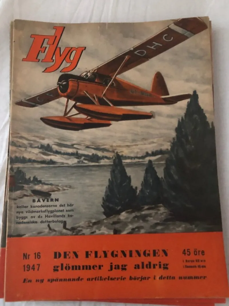 Tradera Flyg Nr 16 1947> Flyg- & Flyghistoria