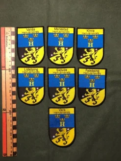 Tradera Militära Samlarsaker<Fo 35 Hemvärnskretsar 7st Tygmärken