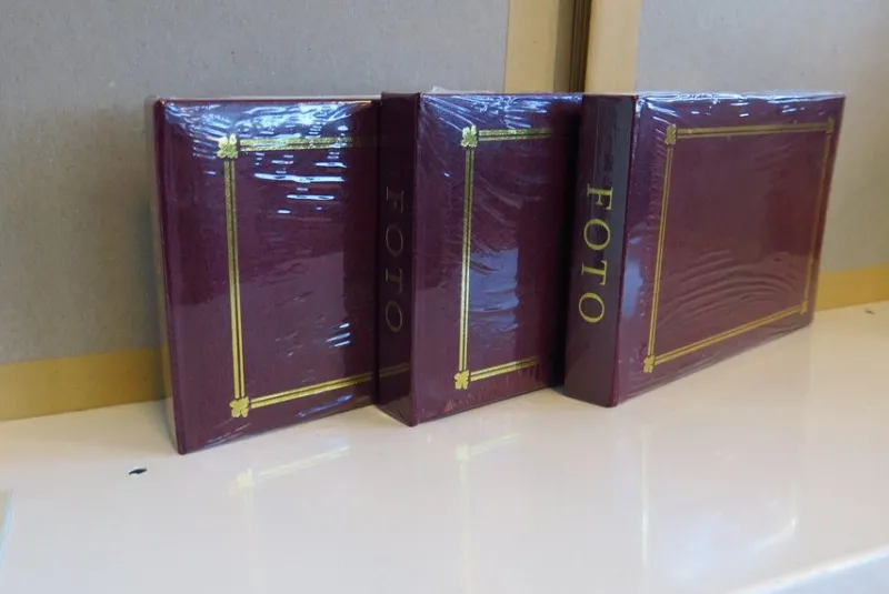 Tradera FOCUS 36,POCKET,VINRÖDA,3-PACK!^ Fotoalbum