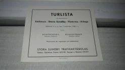 Tradera Tidtabeller ARBOGA 1968 / UTVIKBAR