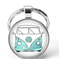 Tradera Nyckelringar<Folkvagnsbuss Nyckelring Volkswagen FolkaBuss Ny i förpackning