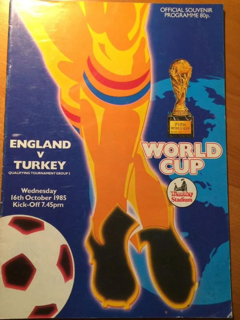 Tradera Fotbollsprogram England Turkiet 1985> Sport & Fritid