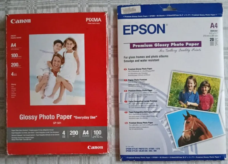 Tradera Fotopapper Canon GP-501 & Epson Premium Glossy> Skrivare & Skanners