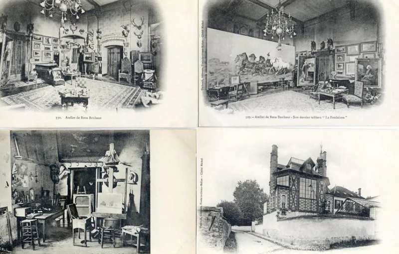 Tradera Världen Utom Norden<Franska konstnärsateljeer 4charmiga interiörer tidigt 1900tal BONHEUR och MILLET