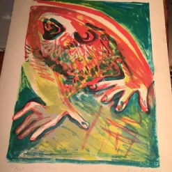 Tradera Färglitografi^ Grafik & Teckningar