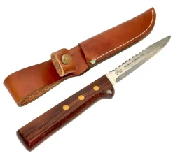 Tradera Knivar & Svärd<Frosts Mora kniv med läderfodral