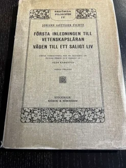 Tradera Första inledningen till vetenskapsläran vägen till ett saligt liv> Filosofisk Litteratur