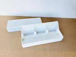 Tradera Förvaringslåda box diabilder vit 2st^ Övrig Optisk Utrustning