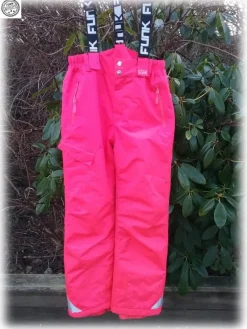 Tradera Alpint<Funk skidbyxa överdragsbyxa korall hydra fabrics vattentäts s 160 Fint skick