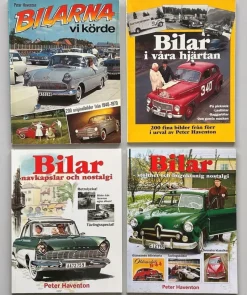 Tradera Mobilia<Fyra ex av Peter Haventons nostalgiska och mycket välillustrerade bilböcker