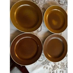 Tradera Fyra Mattallrikar, COQ, Stig Lindberg, Gustavsberg> Keramik & Porslin, Svenskt