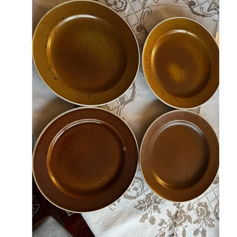 Tradera Fyra Mattallrikar, COQ, Stig Lindberg, Gustavsberg> Keramik & Porslin, Svenskt