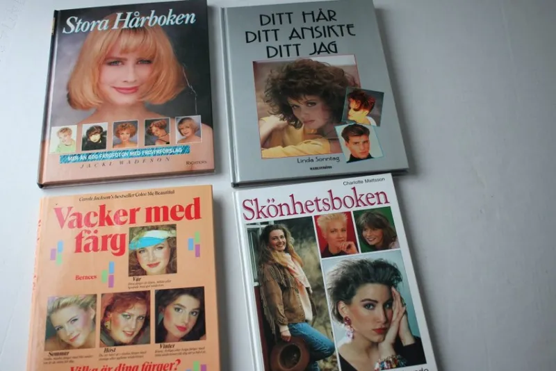Tradera Fyra 90-talsböcker i Mode, Kläder, Hälsa, Skönhet, Frisyrer, se bilder, retro> Hälsa & Skönhet