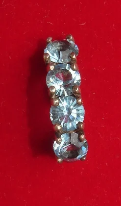 Tradera Piercings<FYRKANT Piercing Navel böjd kirurgiskt stål