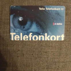 Tradera Telefonkort<Öga Telia Telefonkort 30