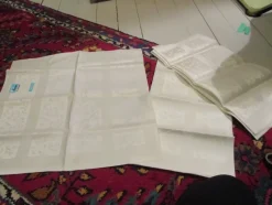 Tradera Gamla Linneservetter> Textilier