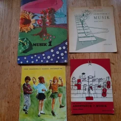 Tradera Gamla musikhäfte, Musik 1, Arbetsbok i Musik, Skolradio Ht -67, noter mm^ Noter & Nothäften