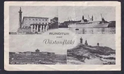 Tradera Gammal biljett. Rundtur med Västanfläkt. Göteborg.^ Båt- & Fartygsmemorabilia