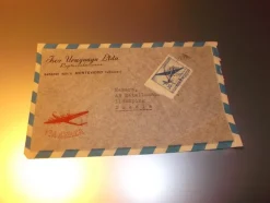 Tradera Gammalt brevomslag Flygpost från Uruguaya till Sverige Lidköping^ Sydamerika & Karibien