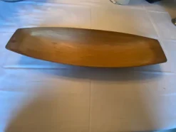 Tradera Gammalt tråg i trä allmoge hantverk> Allmoge