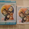 Tradera Gammalt Victory Wood Jig-Saw Puzzle Träpussel med katter Samlarobjekt^ Pussel