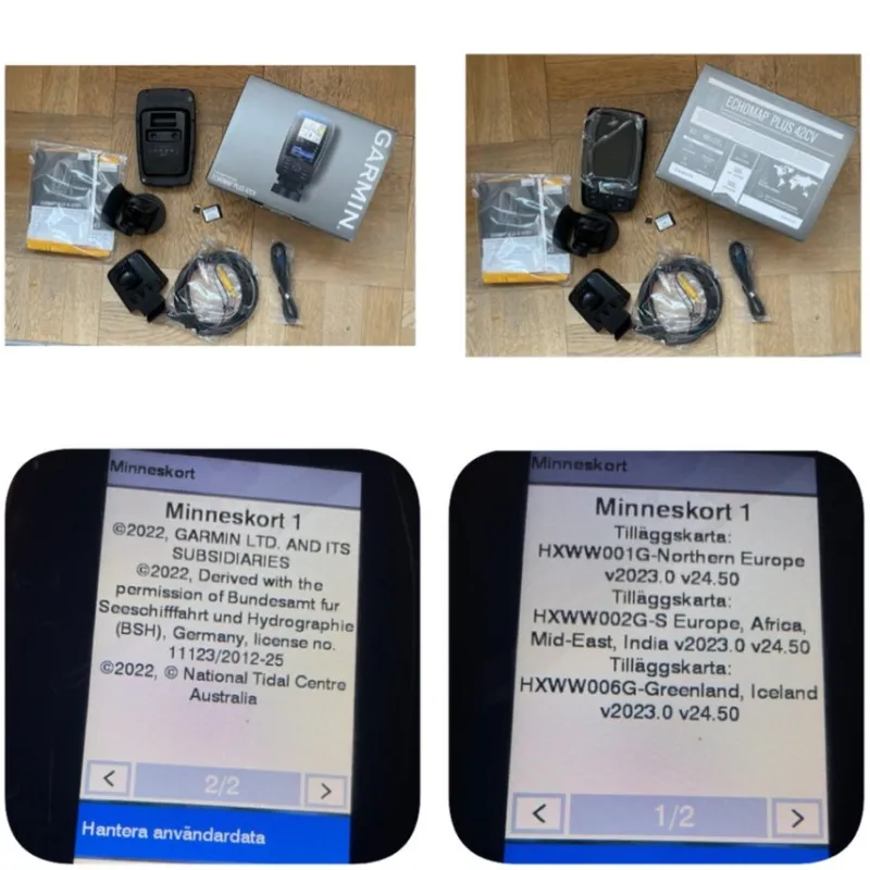 Tradera Garmin echoMAP Plus 42cv+ Bluechart G3 2023 HELA EUROPA AFRIKA MID EAST INDIAN^ Gps:er & Navigationsutrustning