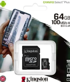 Tradera 64GB Kingston Micro SD Kort [Nytt].> Extern Lagring