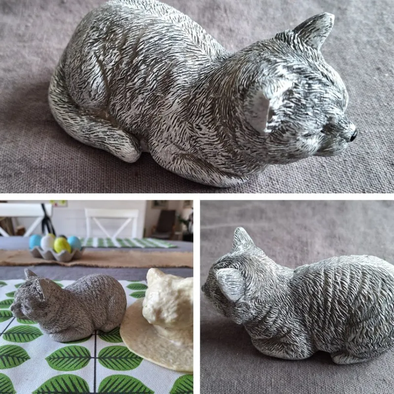 Tradera Gjutform söt kattunge^ Hobbymaterial