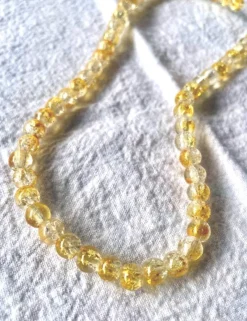 Tradera Glaspärlor 1sträng med 66stycken 6 mm^ Smyckestillverkning