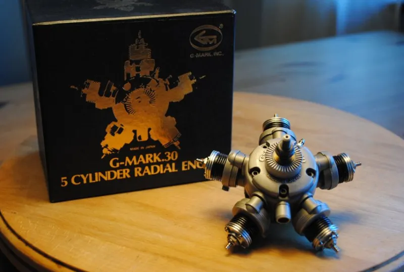 Tradera G-Mark 30 5-cylindrig radialmotor^ Modellmotorer