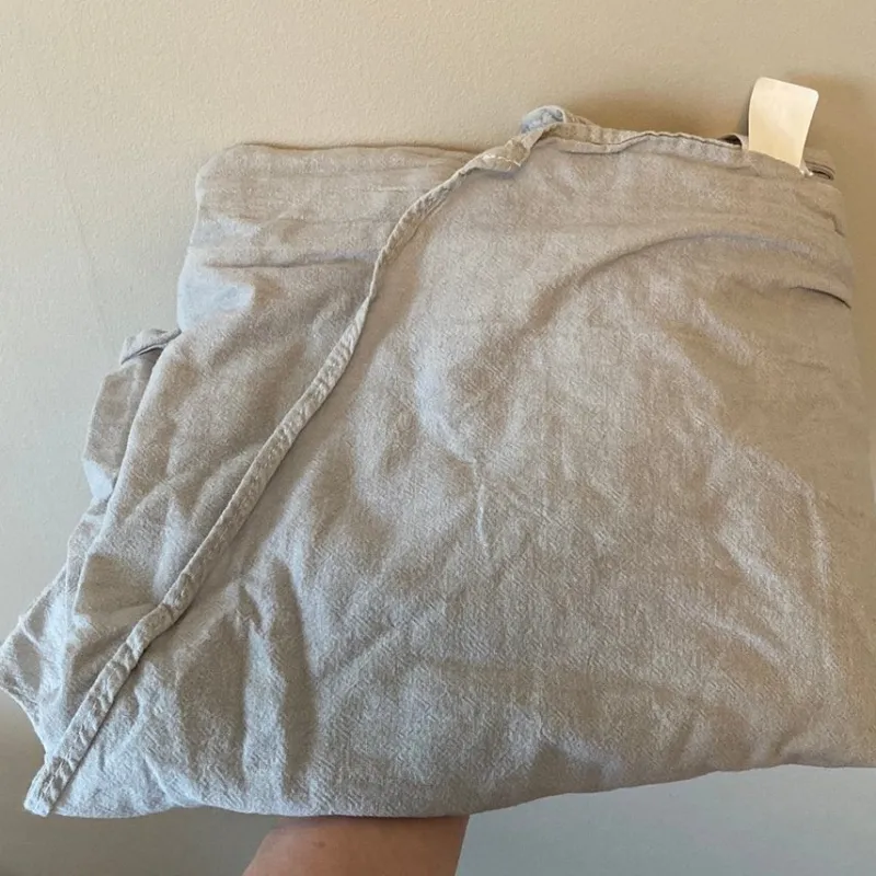 Tradera Grå Bärsjal, Calin Bleu. Bomull.> Babyprodukter