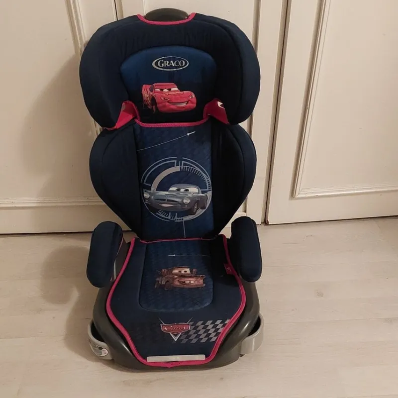 Tradera Graco Bilbarnstol med Bilar motiv> Bilbarnstolar
