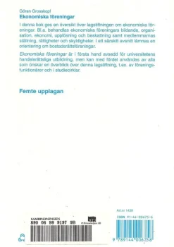 Tradera Göran Grosskopf: Ekonomiska föreningar.> Juridik & Kriminologi