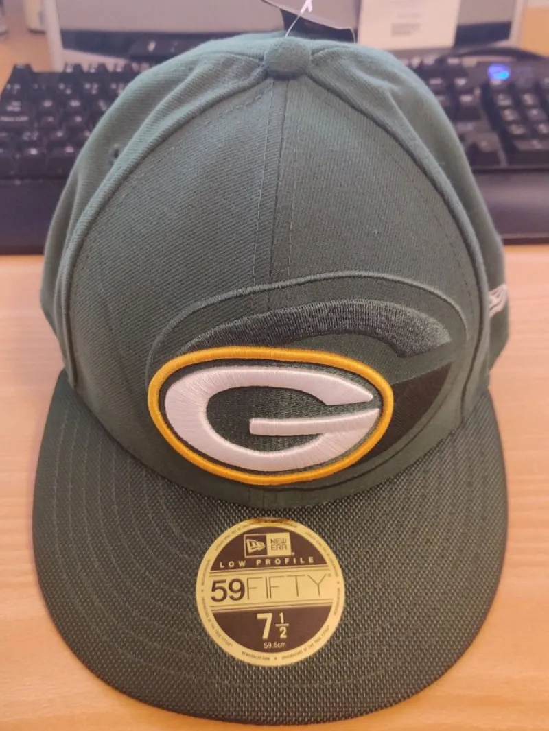 Tradera Amerikansk Fotboll<Greenbay Packers New Era 59Fifty keps Storlek 7 1/2 NY NFL