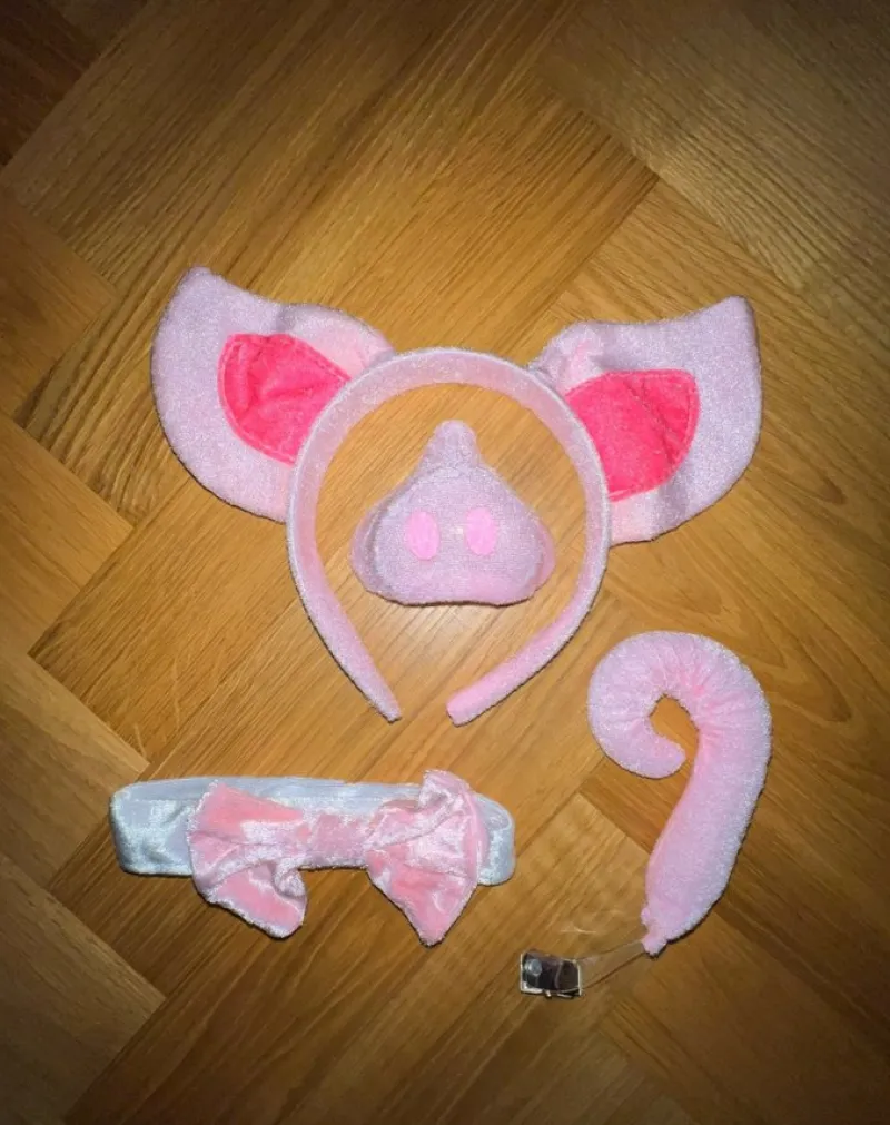 Tradera Gris Kostym - öron, tryne & svans> Maskeradkläder