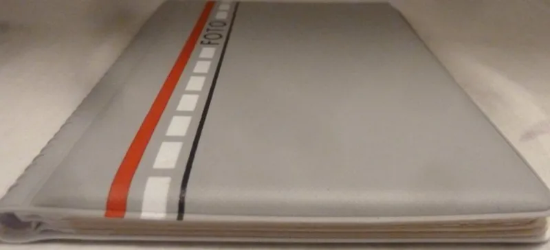 Tradera Grått Fotoalbum A6 12 fotofickor för 2 foton/ficka Dvs tot 24 foton 15,4x9,8cm^ Fotoalbum