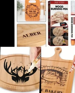 Tradera Grym brännpenna. Gör fina motiv med pennan och gå över. med värmepistol^ Hobbymaterial