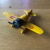 Tradera Gul metallflygplan Super sportster- leksaksplan 1:72^ Flyg