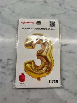 Tradera Guld ballong 3 - 110cm> Barnkalas