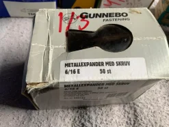 Tradera GUNNEBO Metallexpander 6/16E - 1/3 paket> Elinstallation