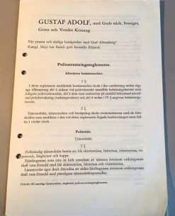 Tradera Gustaf Adolf, med Guds nåde, Sveriges, Göres och Vendes Konung:> Historia