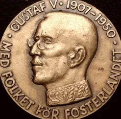 Tradera Gustav V (1907-1950). Parlamentarismens genombrott i Sverige^ Övrigt Mynt & Sedlar